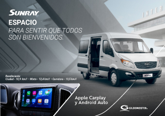 Espacio, seguridad   y confort para 17 pasajeros 